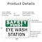 Signmission Eye Wash Station, 10 in W x Rectangle, Aluminum OS-2PACK-SF-A-710-L-19585 - alternate 4